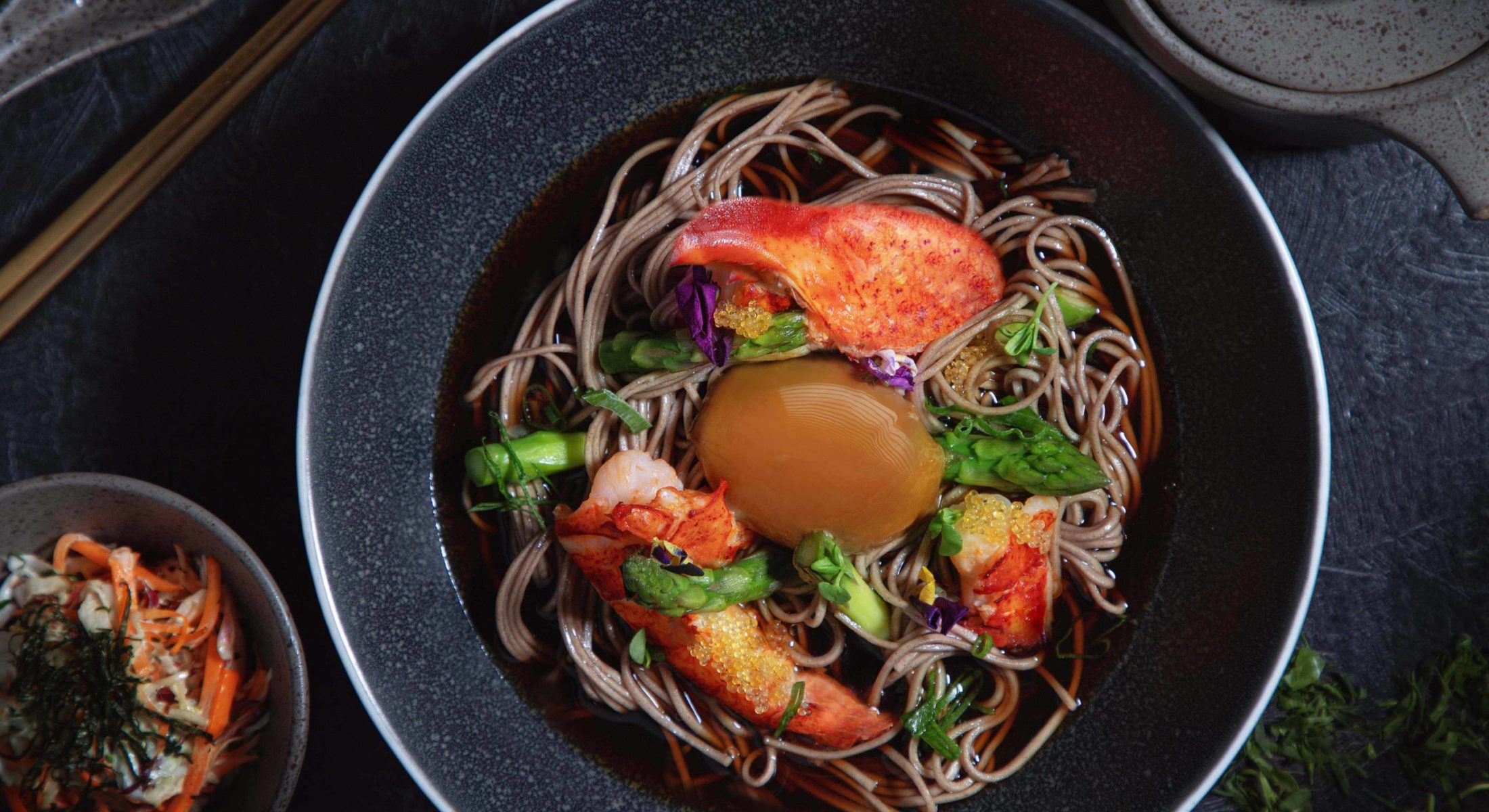 asian noodles set menu at tangram resta